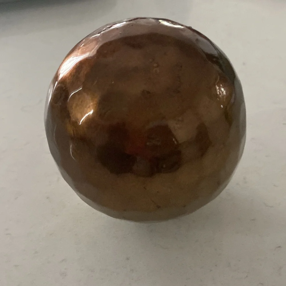 Pier 1 Hammered Copper Decorative Sphere‎